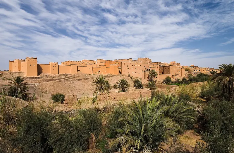 The earthen Taourirt Kasbah in Ouarzazate